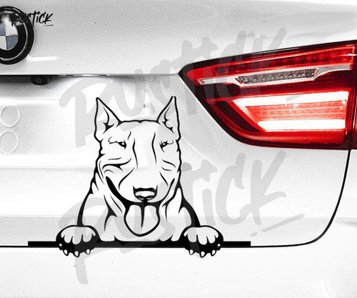 Ploteo Perrito Perro Bull Terrier Mascotas Raza Calcomania 0