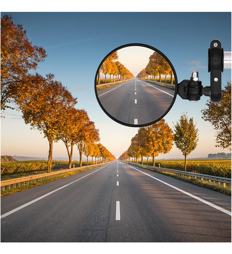 Espejo Moto Para Manillar Retro Vintage Bobber Scrambler  X2 1