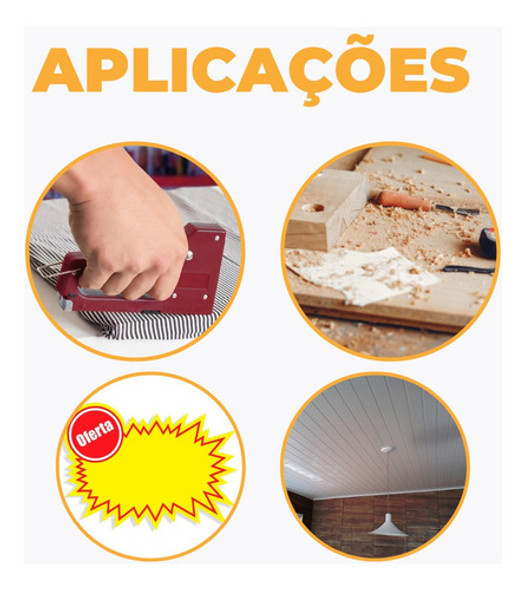 Grampeador Rocama 106 Premium + 2500 Grampo 106/8 Para Hobby 1