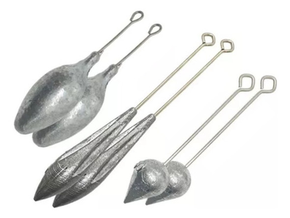 Kit Chumbada De Arremesso Com Haste - Praia / Costão 6x120g 0