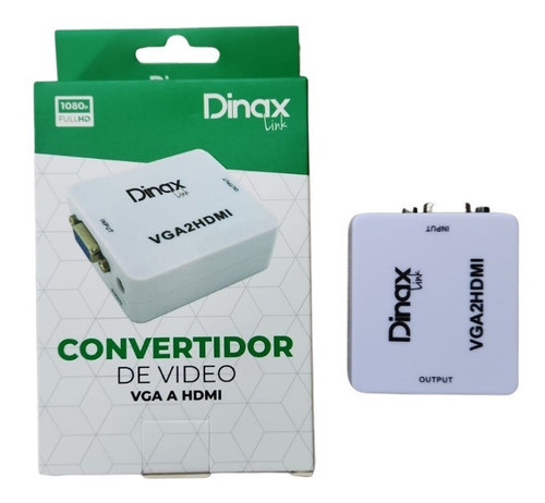 Adaptador Convertidor Dinax Vga A Hdmi Dxconv2hd Concableusb 1