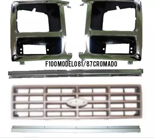 Combo Aros,molduras, Parrilla Ford F-100 Modelo 81/87 0