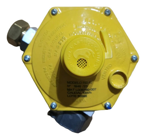 Reg. Gas Natural 4 Bar 10 M3 Marca: Mi-re Mod: Re-10 0