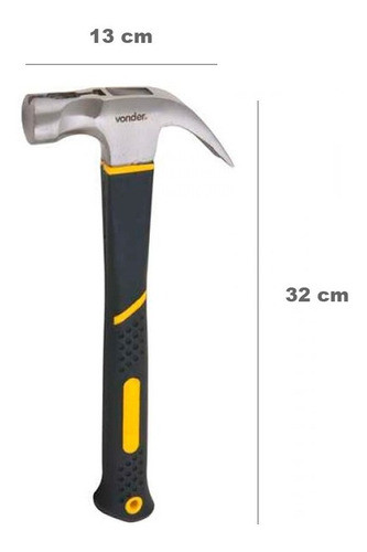 Martelo Unha Magnético Com Cabeça Em Aço Forjado 1