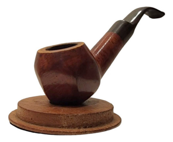 Pipa Real Briar Paneled Bent Apple Estate 9/10 Patagoniapipe 0