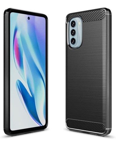 Funda De Silicona Tpu Para Motorola Moto G51 (negra) 0