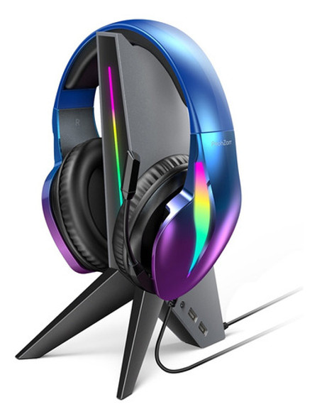 Soporte Para Auriculares Peohzarr Gaming Led Rgb Usb X2 Nnet 1