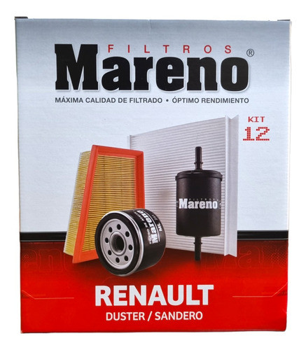 Kit Filtros Renault Duster Sandero Sandero Stepway 1.6 16v 1