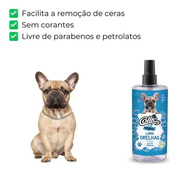 Limpa Orelhas Para Cães Collie 250 Ml 1
