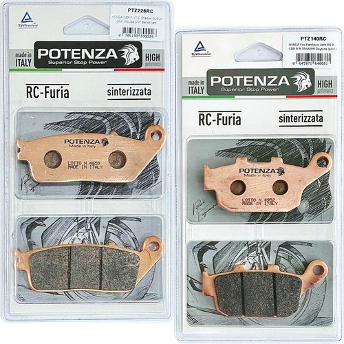 Pastilha Freio Dianteiro Traseiro Potenza Honda Nc 750x Abs 0