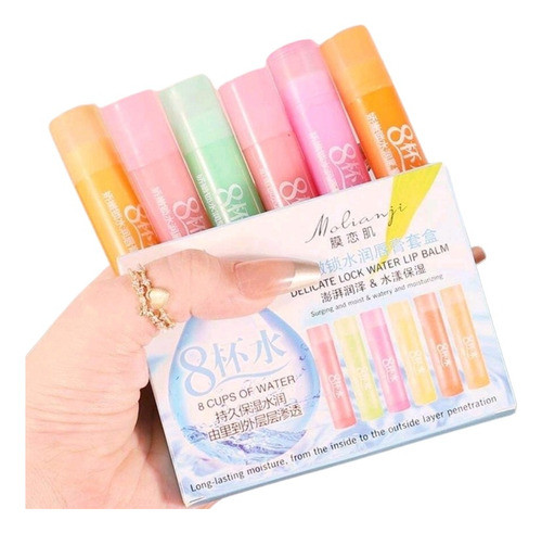 Kit Hidratante Labial Com Sabor De Frutas 0