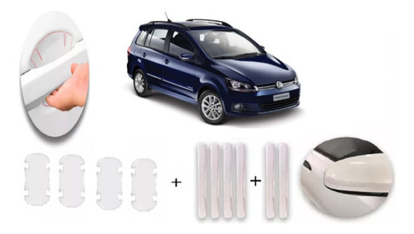 Protector Manijas+salva Puerta +retrovisores Vw Suran 2021 1