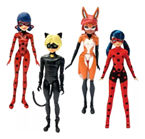 Miraculous Figura 13 Cm Articulada Lady Bug Cat Noir Range 0