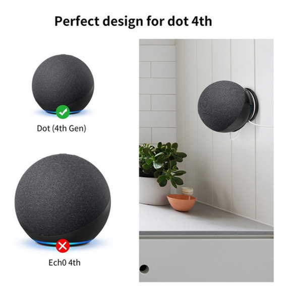 Suporte De Parede Sportlink Para Alexa Echo Dot 4ª Geração P 1