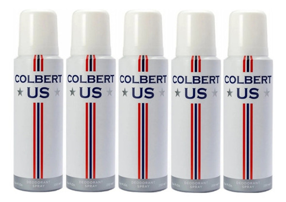 5 Desodorante Colbert Us Branco 250ml Argentino Grande 0
