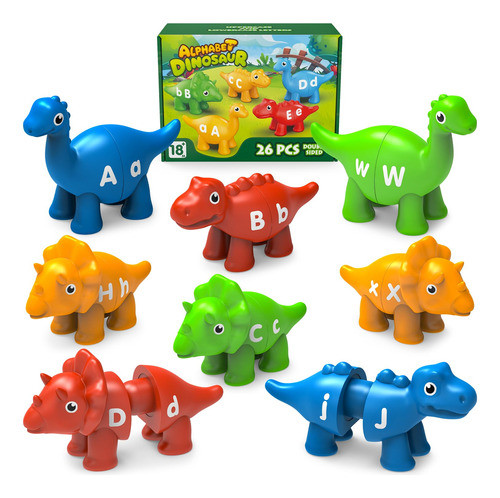 Montessori Toys Flydinogo Alphabet Dinosaur Learning Durante 0
