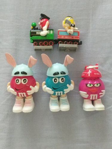 M&m 3 Envases Confites+2 Originales Tren De Colección 1