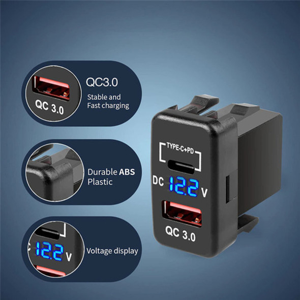 Tomada Usb 12v-24v Dual Quick Charge 3.0 E Porta Pd Usb C 1 1