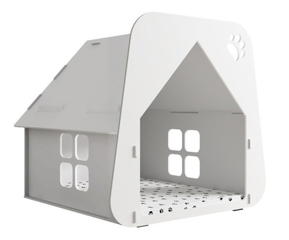 Casinha Pet House Cachorro Branca 0