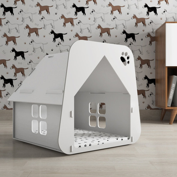 Casinha Pet House Cachorro Branca 1
