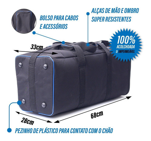 Bolsa Case Capa Para Caixa Som Gca201 Gradiente Espumada Top 1