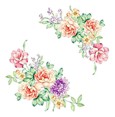 Witkey 2 Unidsset Nobleza Peony Flores Florales Cuarto De Ba 0