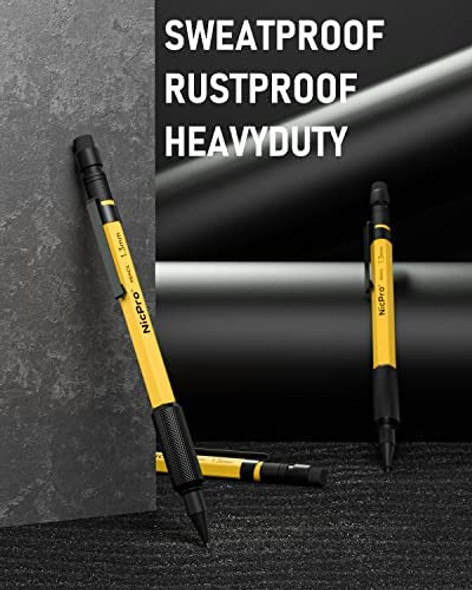 Conjunto De Lápis Mecânicos Nicpro 3pcs 1,3 Mm Em Estojo De 1