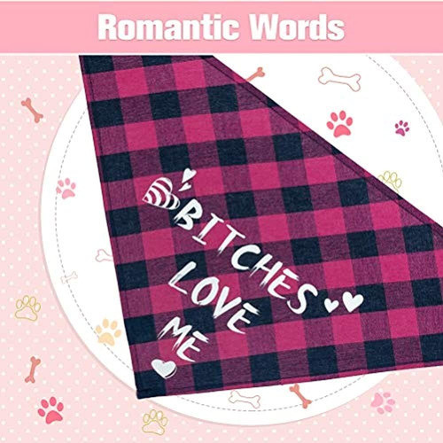 Pupteck Dog Bandana - Paquete De 2 Baberos Triangulares De C 1
