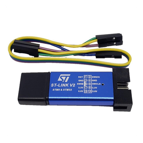 Programador Dbuger Usb St-link V2 Stm32 Stm8 Con Cable 0