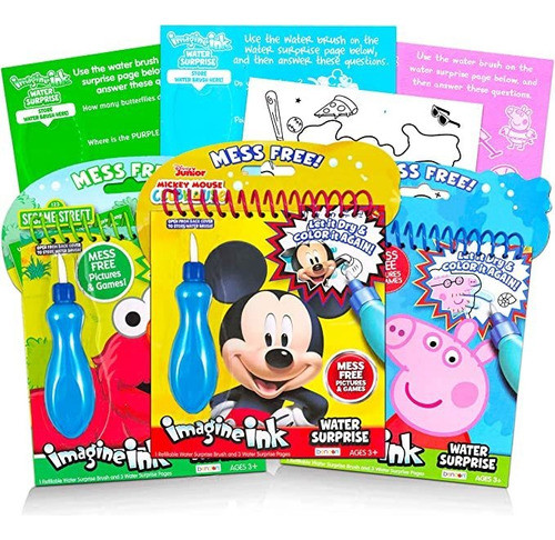 Imagine Ink - Juego De Libros De Pintura De Agua Para Niño. 0