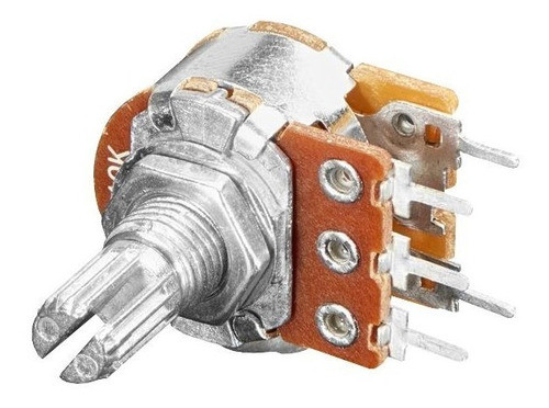 Potenciometro Lineal 10k B10k 16mm Mono Con Llave 0