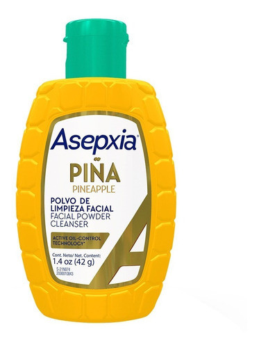 Asepxia Piña Jabón Limpieza Facial En Polvo Exfoliante 42g 0