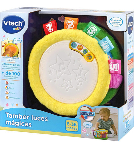 Tambor Luces Mágicas Vtech Bebe 6-36 Meses 0