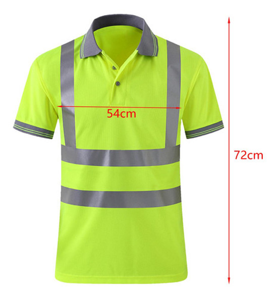 Camisa Reflexiva Para Roupas De Trabalho Camisa 2gg Amarelo 1