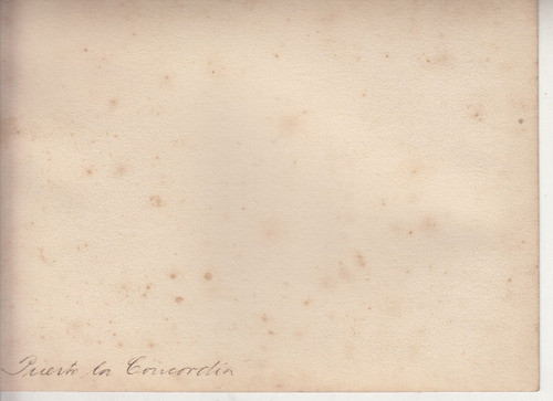 Colonia Puerto Concordia Antigua Fotografia Vista Con Botes 1