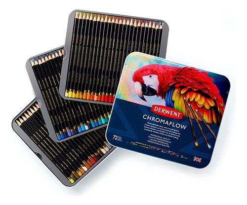 Lata 72 Lapices De Colores Profesional Chromaflow Derwent 1