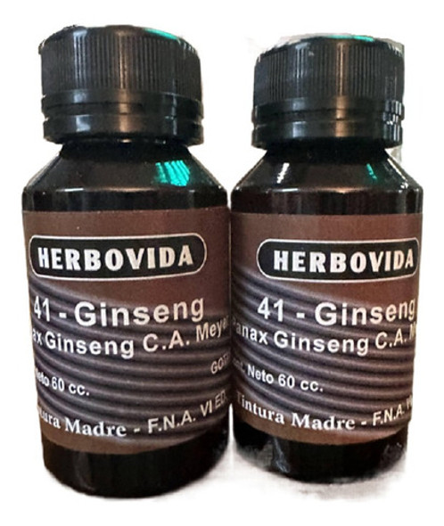 2 X Tintura Madre 41 Ginseng Lab. Dasipa - Dw 0