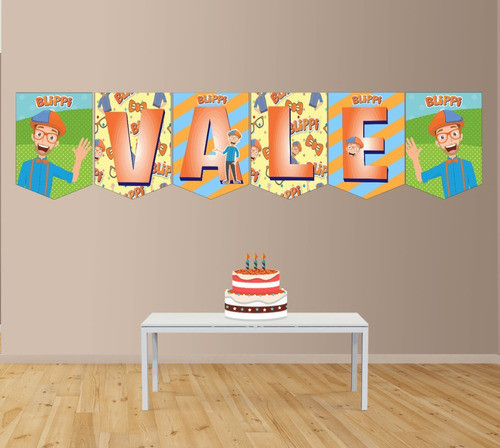 Blipper El Mundo De Blipper Banderín Con Nombre 1