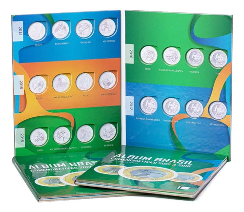 5  Álbuns Moedas Olimpíadas E Paraolimpíadas Rio 2016 1