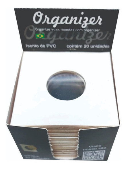 4cx Coin Holder Organizer Reutilizavel Cx C/20 Unidades 29mm 0