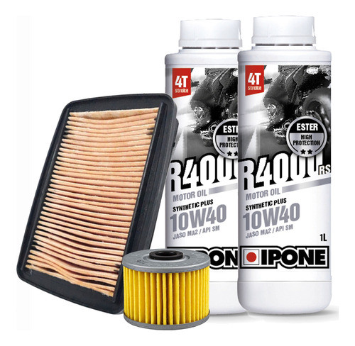 Kit Service Honda Cb250 New Twister Ipone 4000 10w40 Filtros 0