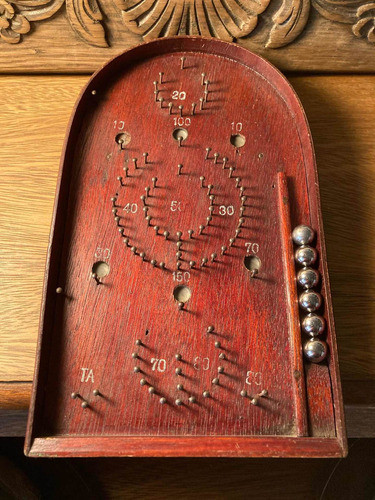 Pinball Madera De Escritorio Portátil Usa Años Veinte Único! 0