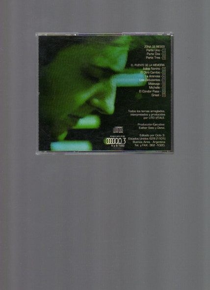 Cd Sobre Riesgos Y Memorias, Lito Vitale, Ciclo 3, 1992 1