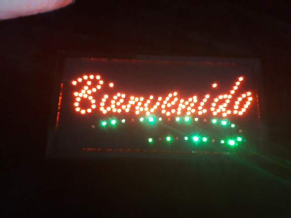 Cartel Led Luminoso Bienvenidos 220 Volts 0