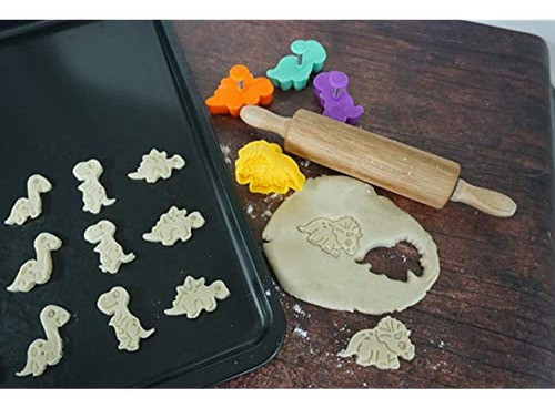 R & M International Dinosaur Cookie, Juego De 4 Sellos, Tall 1