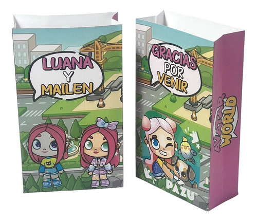 Bolsas Golosineras Personalizadas X 10 Avatar World 0