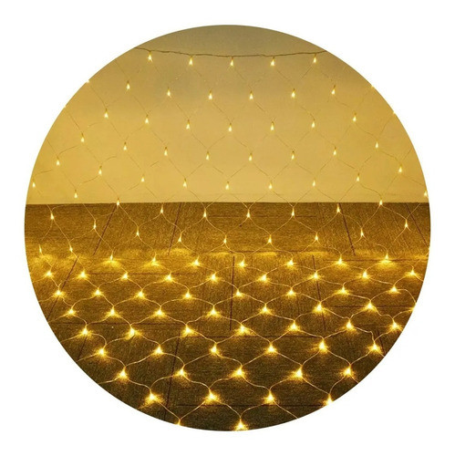 Guirnalda Cortina Led Red Blanco Calido De 1,5 X 1,5 Metros 0