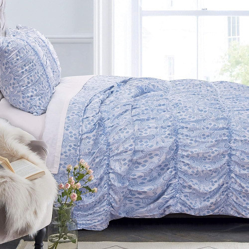 Greenland Home Fashions Helena Ruffle Comforter Set, King, B 0