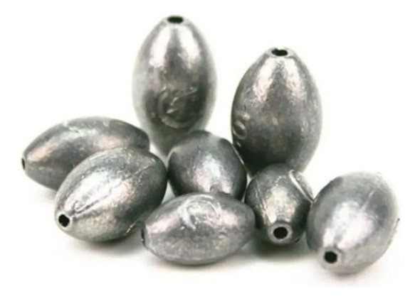 Chumbo De Pesca Chumbada Oliva 20 Gramas 1 Kg 50 Unidades 1