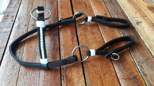 Cabeçada Para Cavalo E Mulas 3 Argolas De Couro Legítimo 1